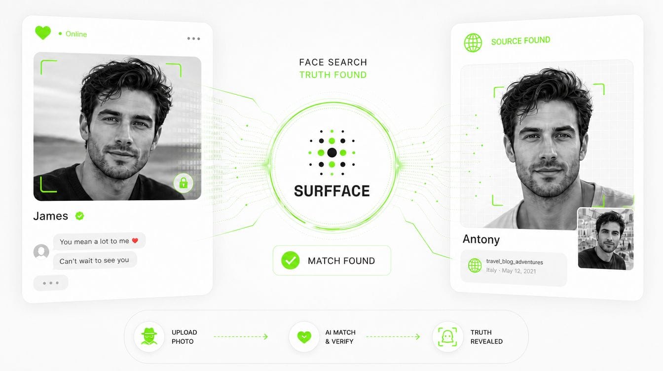 Catfish and romance-scam checks with Surfface